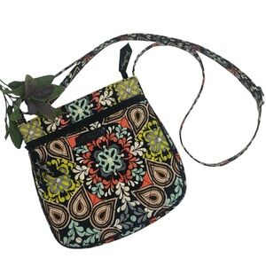 Vera Bradley Retired Sierra Pierre Double Zip Hipster Adjustable Crossbody Bag